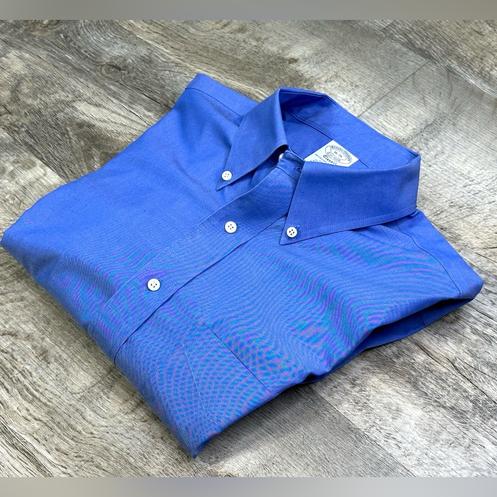 BROOKS BROTHERS men’s shirt long sleeve size 16 - 35 Classic - Picture 2 of 12